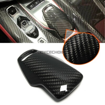 Gear Shift Knob Head Cover Trim for Corvette C8 Stingray Z06 Z51 Genuine Carbon
