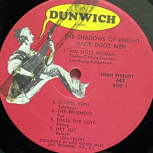 THE SHADOWS OF KNIGHT Back Door Men LP DUNWICH 667 OG mono rare garage - Picture 4 of 4