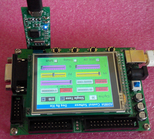 AD9854 100 MHz Generatore di segnale DDS + scheda di sviluppo LCD TFT STM32F103 - Foto 3 di 3