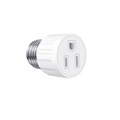 E26/E27 Light Socket to Plug Adapter 2/3 Prong Light Bulb Outlet Adapter 1-8Pcs