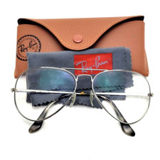 Ray-Ban RB6489 Eyeglass Frame OnLy Aviator Metal Arista Silver 55-14 140mm, 74 o