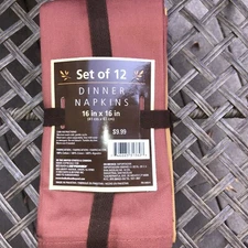 Set of 12 100% Cotton Cloth Dinner Napkins 16” X16” Bed Bath & Beyond