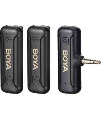 BOYA Wireless Lavalier Microphones for DSLR camcorder Plug Play 