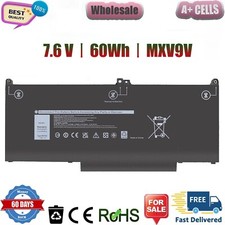 New MXV9V Battery For Dell Latitude 7300 7400 5300 E5300 5VC2M N2K62 7.6V 60Wh