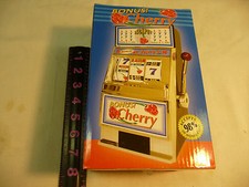 Bonus Cherry Slot Machine Savings Bank---New In The Box