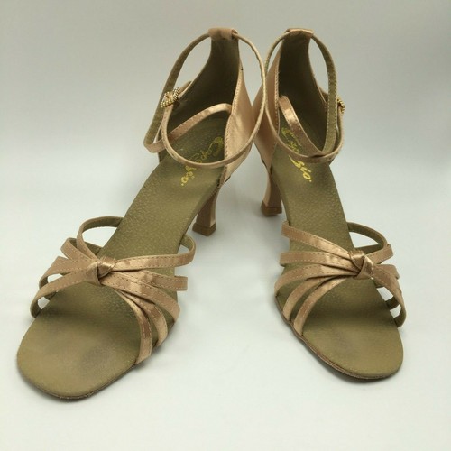Capezio BR24S Satin 5Strap Open Toe Ballroom Dance Shoes Sandal 2.5