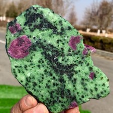 412g Natural green Ruby zoisite (anylite) crystal Mineral Decorate Energy Healin