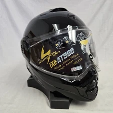 Scorpion EXO AT960 Modular Motorcycle Helmet Gloss Black Medium