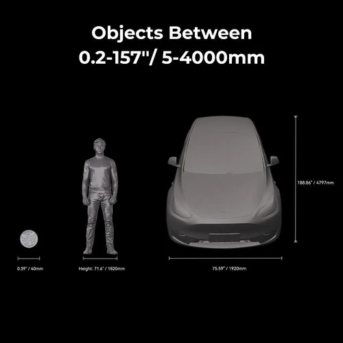 Creality Raptor Pro 3D Scanner 22+7 Blue Laser Lines 60fps for 5-4000mm Objects - Afbeelding 10 van 24