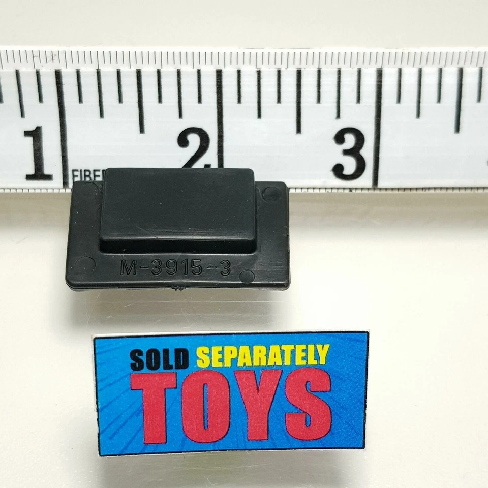 复古 GI Joe Mauler MUD FLAP 原装 1985 汽车 黑色 橡胶配件 — 第 2/4 张图片