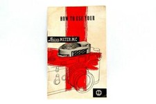Excellent Leica Meter MC Manual Printed in Germany P-1103