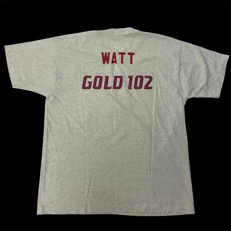 Vtg 80's BEST Heather SOUTH BEACHES AAU HEAT Watt Gold 50/50 Basketball T Shirt - Image 2 of 4