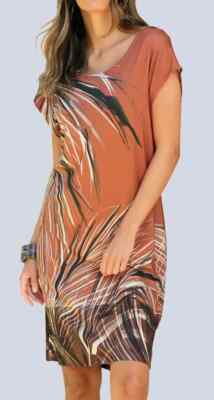 Alba Moda Strandkleid Jerseykleid Kleid Sommerkleid Freizeitkleid Jersey 40 42