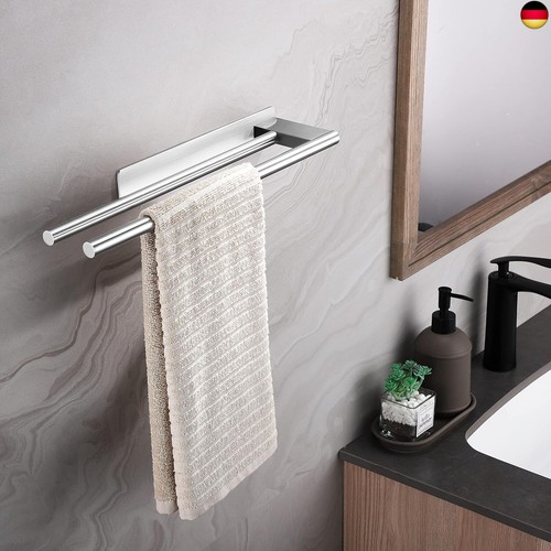 Dvocel Handtuchhalter ohne Bohren Doppelt 304 Edelstahl Handtuchstange - Bild 4 von 9