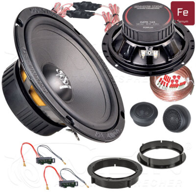 GROUND ZERO LAUTSPRECHER für VW PASSAT 3C B6 2005-2008 Heck Hinten 150W #B0AY