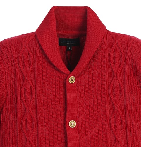 Toddlers & Kids & Boys Knitted Shawl Collar Cardigan Sweater Organic Cotton SW-2 - Picture 9 of 9