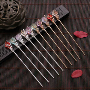 Chinese Vintage Hair Sticks Hair Pins Hair Forks Resin Chopstick 17.5cm Long