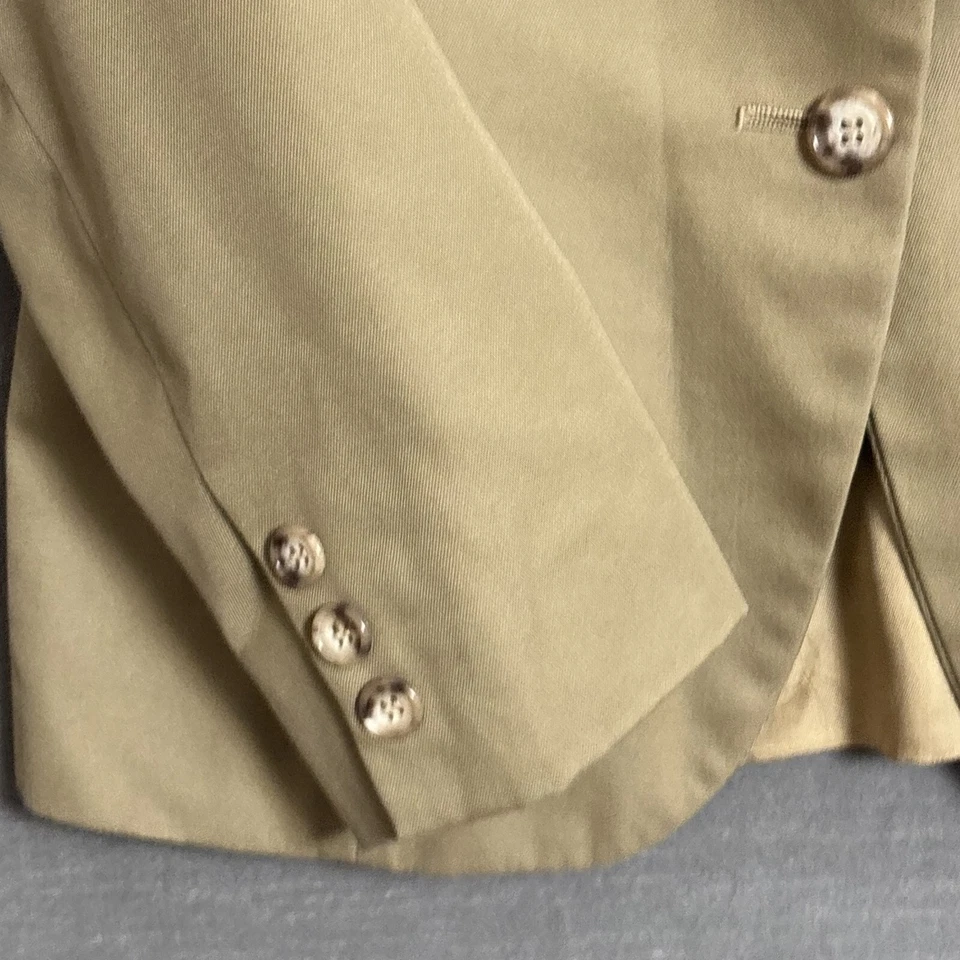 De Colección Christies Falda Traje Pequeño Bronceado Línea A Blazer A Medida Años 70 80 Preppy Boss Foto 4 de 4