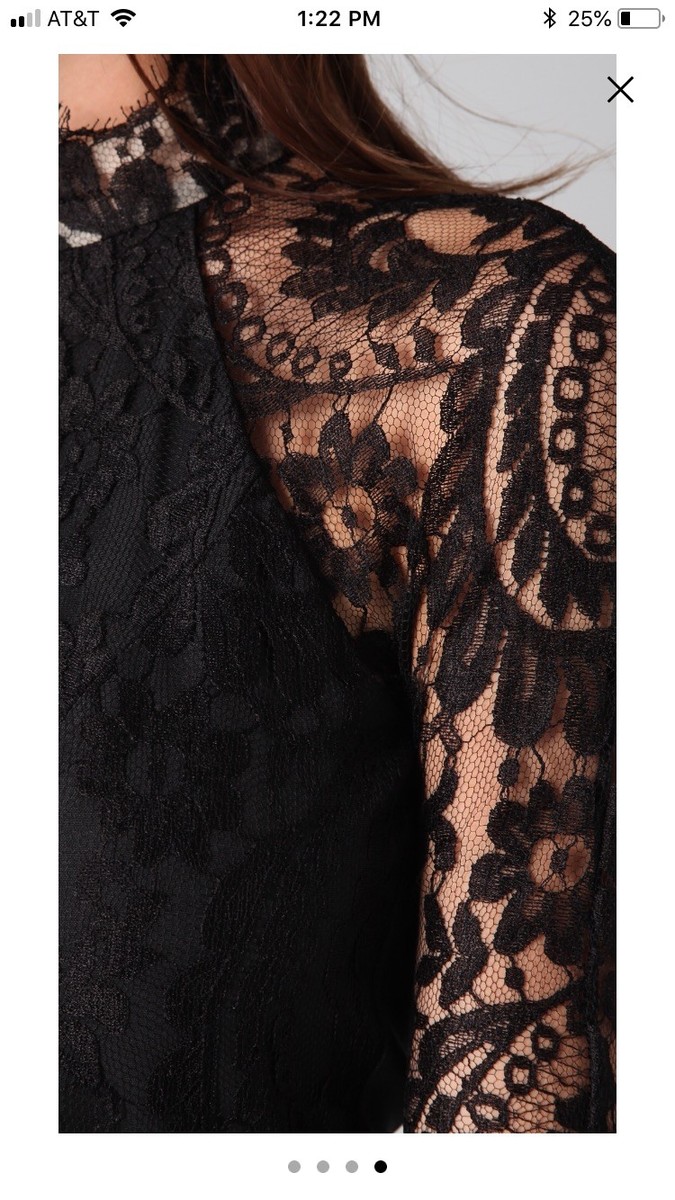 nanette lepore lace dress 90's NANETTE LEPORE IRIDESCENT BLACK LACE DRESS  thaGspot