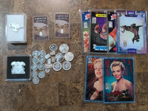 Silver Variety Lot .999 Fine Silver Rounds And Bars 1.35 Troy Ounces Combined 🔥