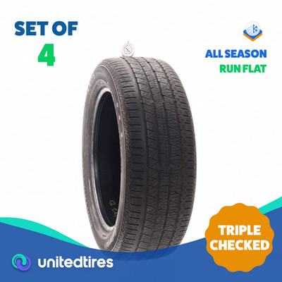 Set of (4) Used 235/55R19 Continental CrossContact LX Sport SSR MOE - 5-6/32