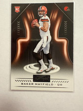 2018 PANINI BAKER MAYFIELD ROOKIE FOOTBALL CARD. rookie card picture