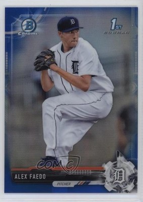 2017 Bowman Draft Chrome Blue Refractor 102/150 Alex Faedo #BDC-15 7m3