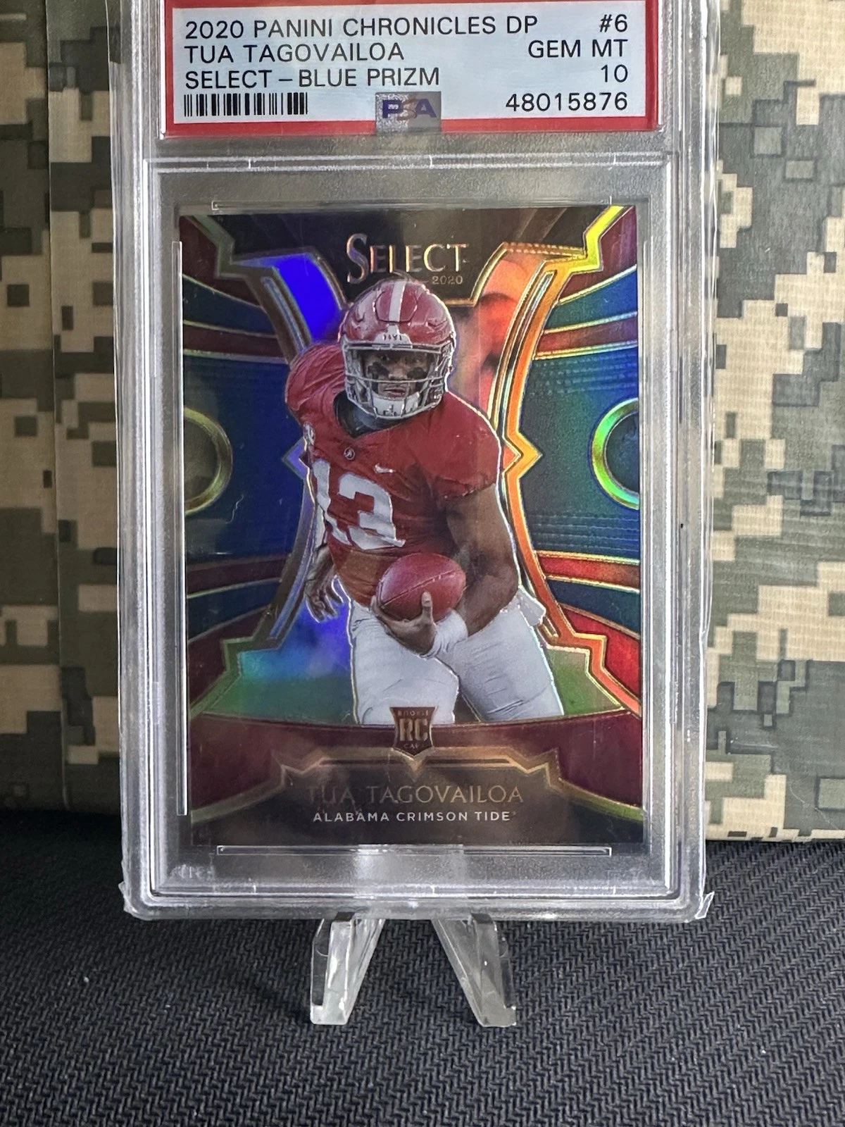 Tua Tagovailoa Panini Chronicles Draft Picks Select #6 Blue