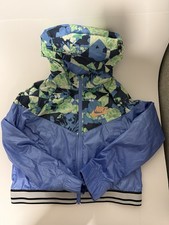 Nike Sportswear Big Kids Girls Windrunner Jacket CJ7426-433 Blue Size Medium NEW