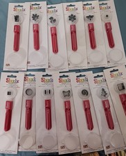 Sizzix Paddle Punch Lot 14 New Old Stock Positionable Hand Punches