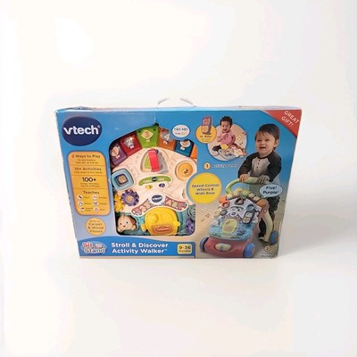VTech Stroll Discover Activity Walker Shape Sorter Piano Keys Dual Speed Control