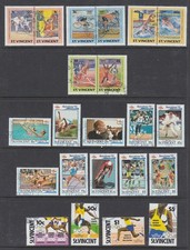 St Vincent 1984-92 Used Olympic Sports Barcelona Cycling Athletics Swimming 1