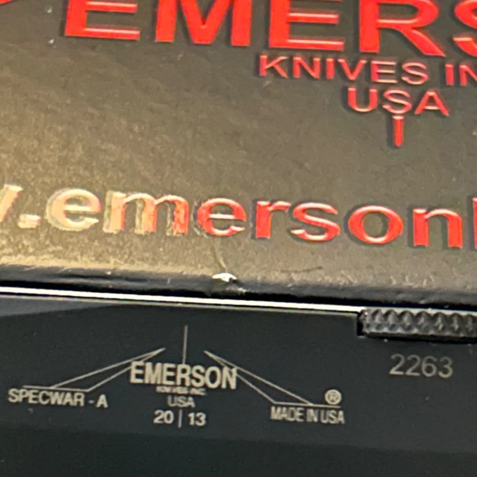 Cuchillos Emerson Specwar A, BT OD mangos verdes modelo 2013, hoja lisa, envío gratuito Foto 2 de 4