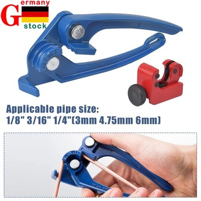 3 IN 1 ROHRBIEGEZANGE BREMSLEITUNG BIEGEN ROHRABSCHNEIDER 3 - 16 mm WERKZEUG SET