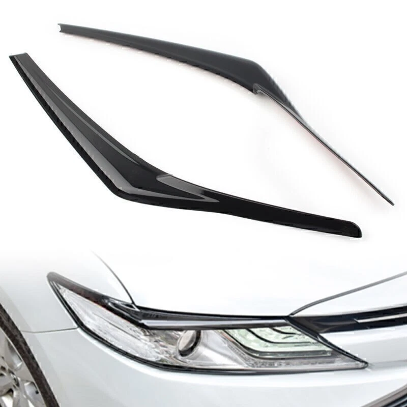 Für Toyota Camry SE XSE 2018-24 schwarz Scheinwerferlampe Augenbrauendekoration - Bild 2 von 4