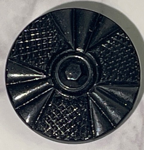 Vintage Black Glass Czech Glass Buttons Lot 102-43 - Picture 6 of 9