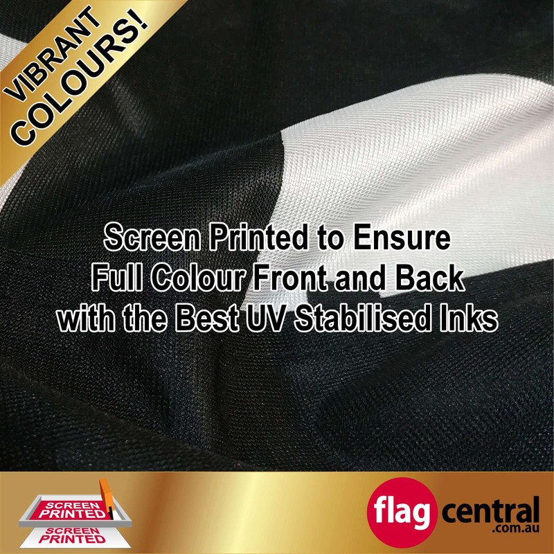 F - COFFEE Black 2.4m Teardrop Flag / Banner Kit with Pole Set, Galvanised Steel Ground Spike, Steel Outdoor Cross Base, Free 15kg Water Bag and a Free Carry Bag - 3