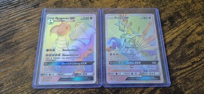 Pokémon Dragonite GX 248/236 + Dialga GX 138/131 Rainbow Secret Rare DE