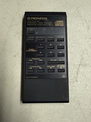 Pioneer Multi-Play CD Player Remote Control CU-PDO33