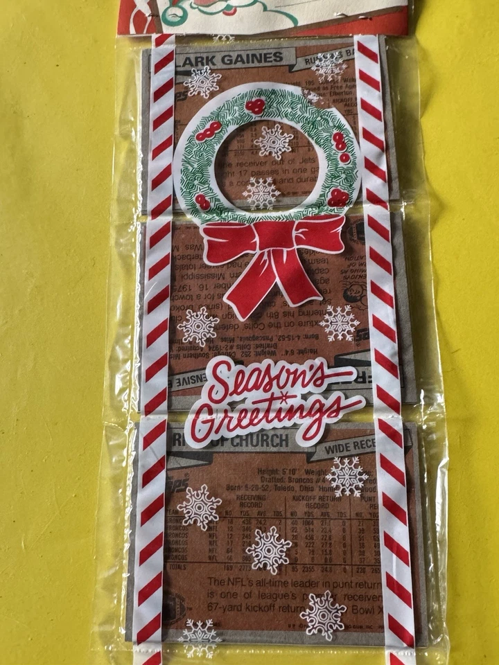 1981 TOPPS FB Holiday 12 Card Rack HARRY CARSON JOHN HANNAH ELVIN BETHEA EX+ - Image 2 of 4