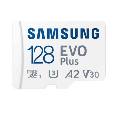 Samsung EVO Plus microSD-Speicherkarte 2024 inkl. SD Adapter 128 GB