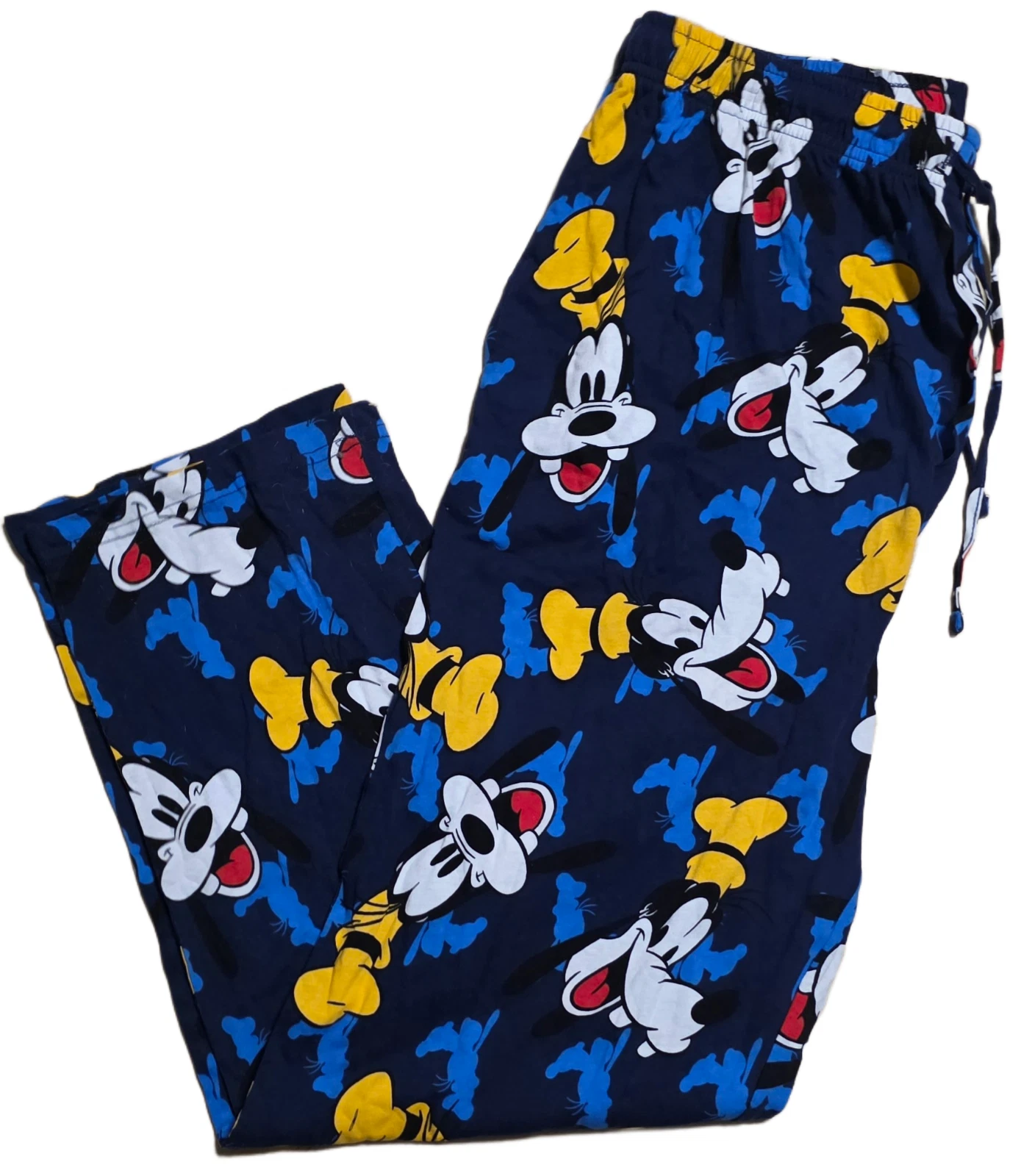 Disney Men's Goofy Comfy Classic Blue Lounge Jogger Pants!