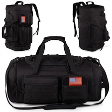 Tactical Gym Bag for Men，70L Large 3 in 1 Sports Duffle Bag with Shoes Compar...
