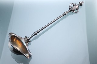 H.&C. DEP antiker 44 cm großer Bowleschöpfer Suppenkelle Schöpfkelle Bowlekelle