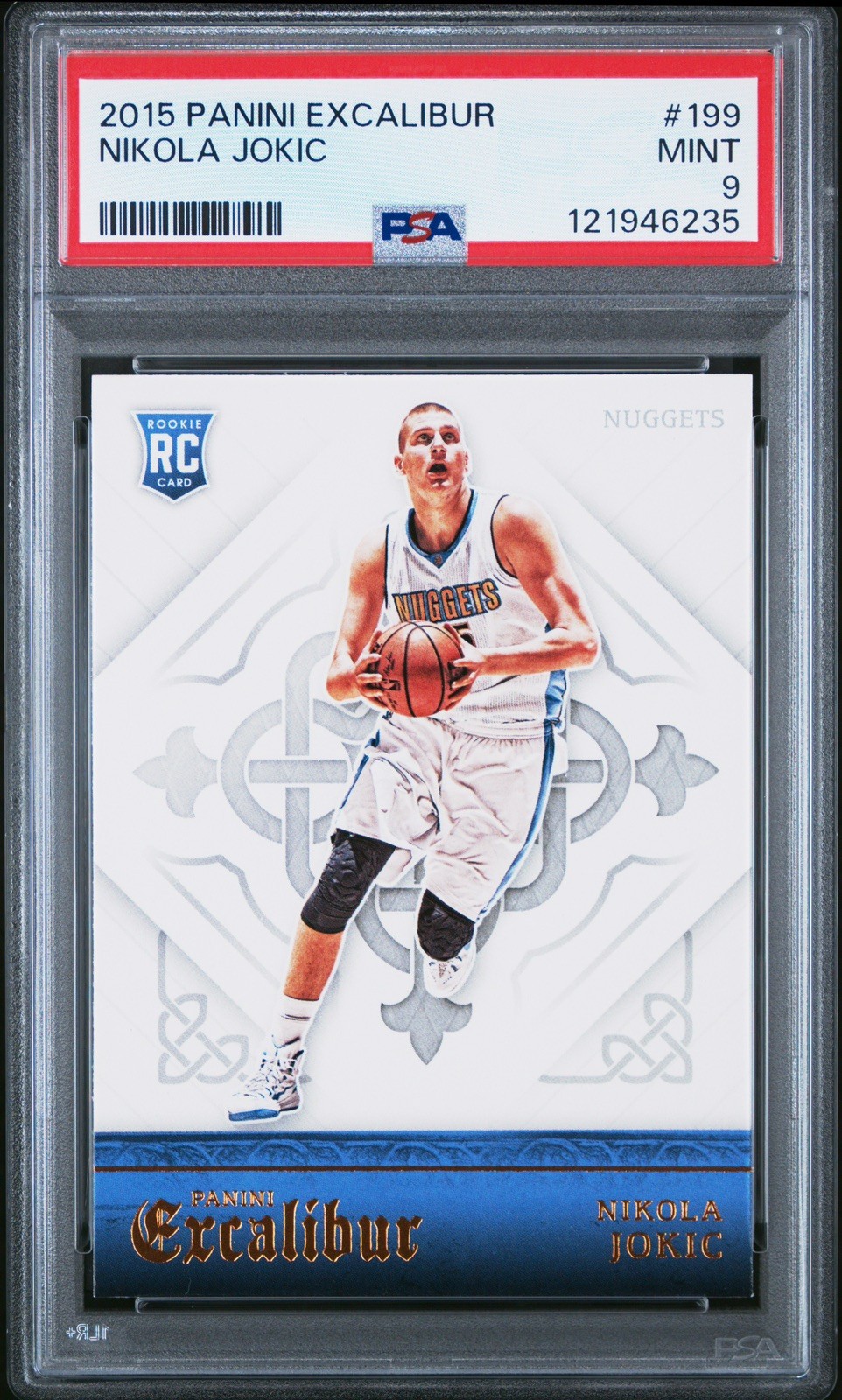 2015 Panini Excalibur Nikola Jokic Rookie RC PSA 9 Denver Nuggets #199