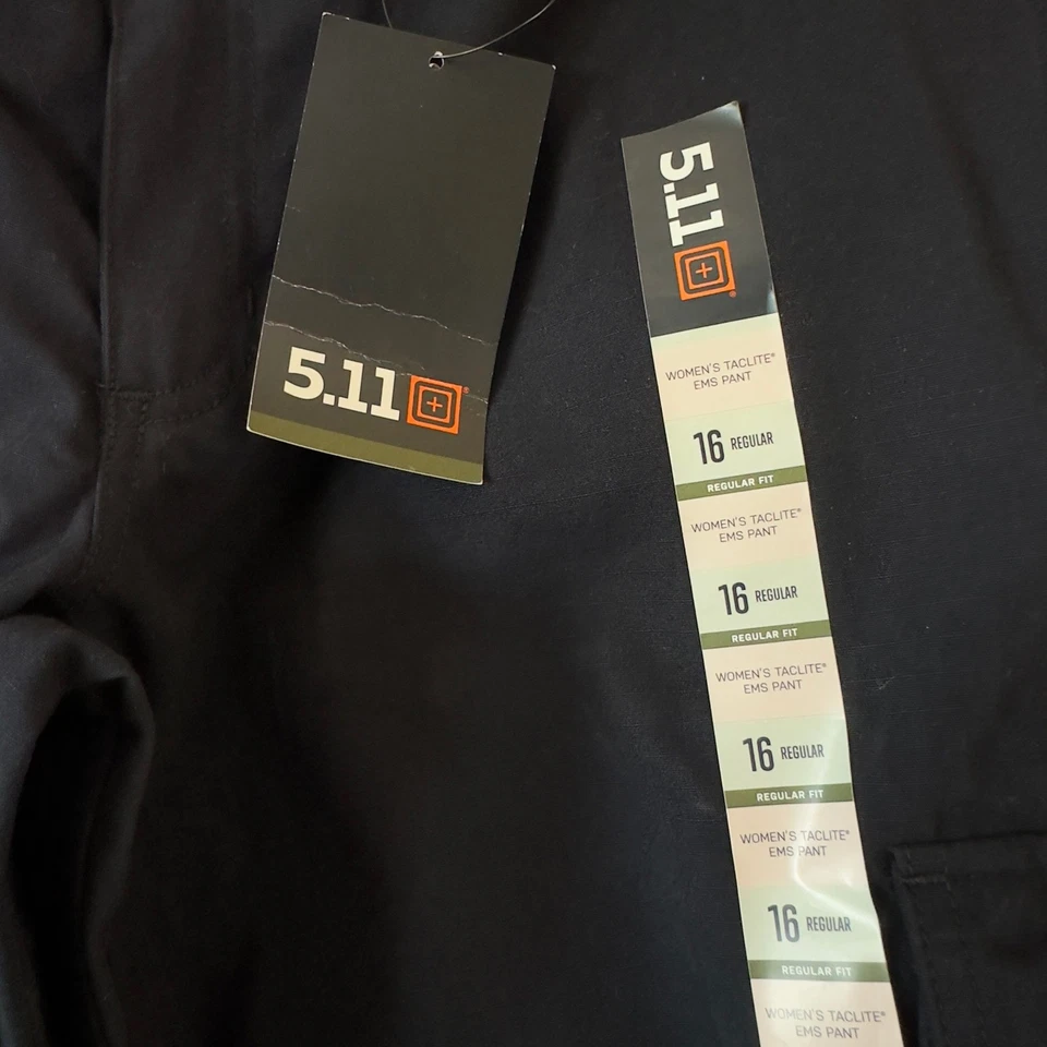 Pantalones tácticos para mujer 5.11 Taclite EMS calce regular azul marino oscuro talla 16 Foto 3 de 4