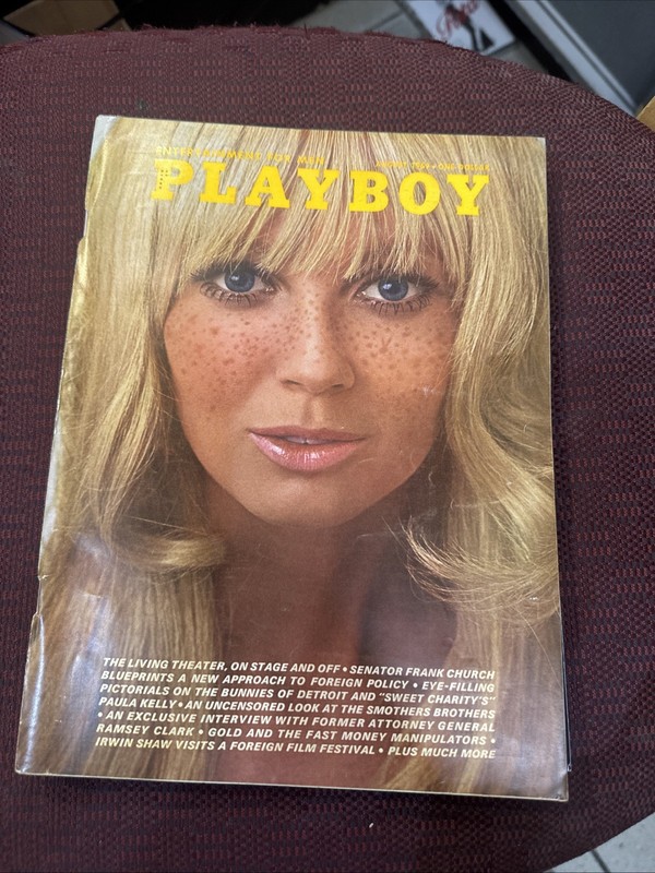 Vintage Playboy Magazine, August 1969. Cover & Centerfold: Debbie Hooper