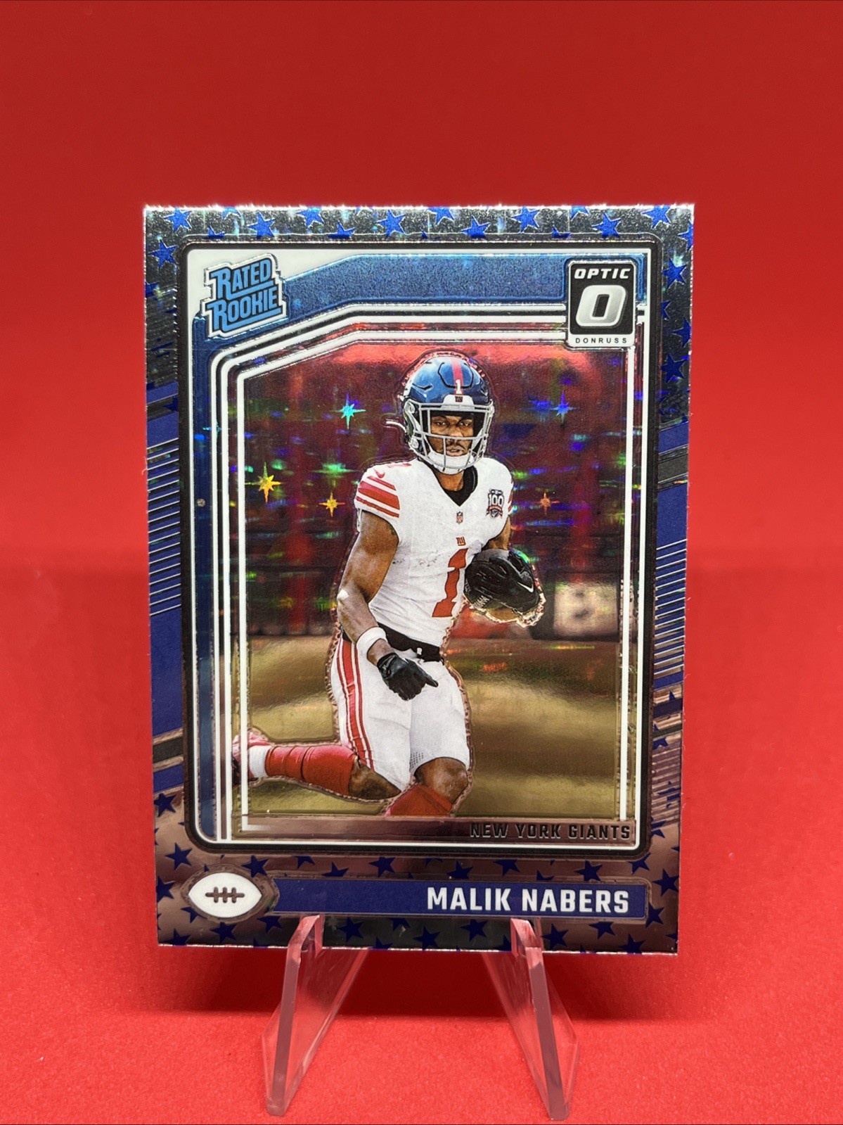 2024 Panini Donruss Optic - Rated Rookie Malik Nabers #271 Stars Prizm (RC)