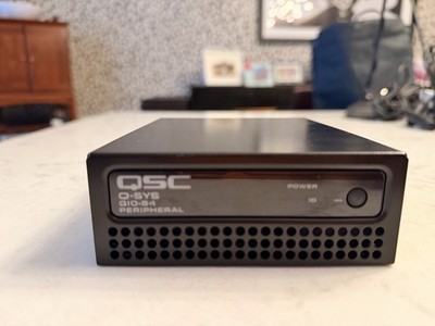 QSC Q-SYS QIO-S4 Tabletop Peripheral LAN RJ-45 RS232 RS485 Black