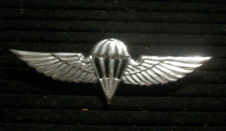 Original Israeli IDF Airborne Parachute Infantry Jump Wings Badge